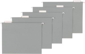 hanging file folders grey